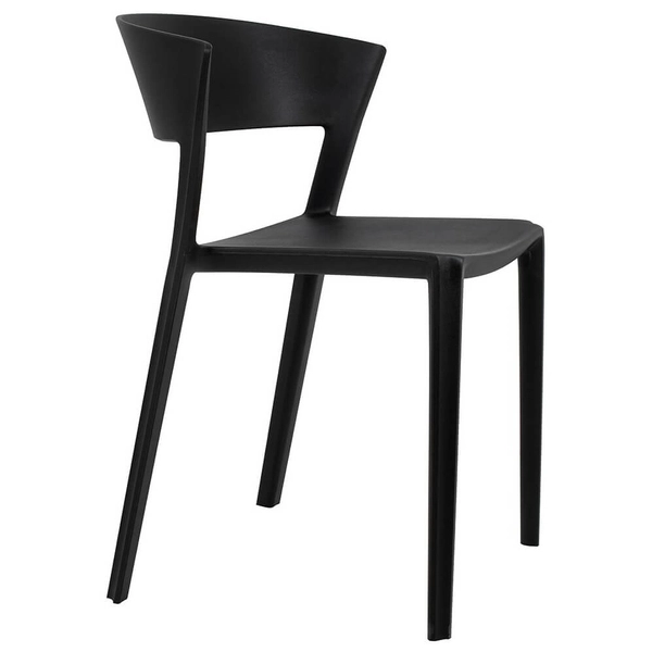 Minimalistyczne krzesło jadalniane Jasper KH010100323 czarne do kuchni