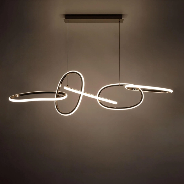 Wisząca lampa LED Cholet MD7361-5A-EGT Zumaline 56W 3000K nad stół złota