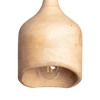 Lampa wisząca z drewna mango Fagioli ABR-LWMAN1 do salonu drewniana
