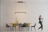 Wisząca lampa nowoczesna Viena ramki LED 70W 3000K nad stół czarne