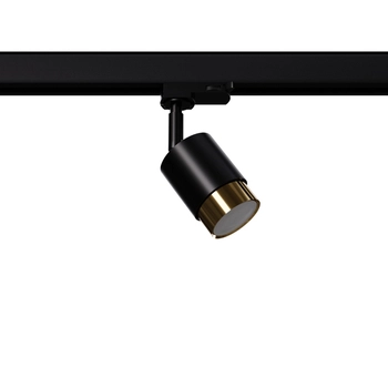 Sufitowa lampa z żarówką NERO MYL.00321 trzyfazowa czarny złoty