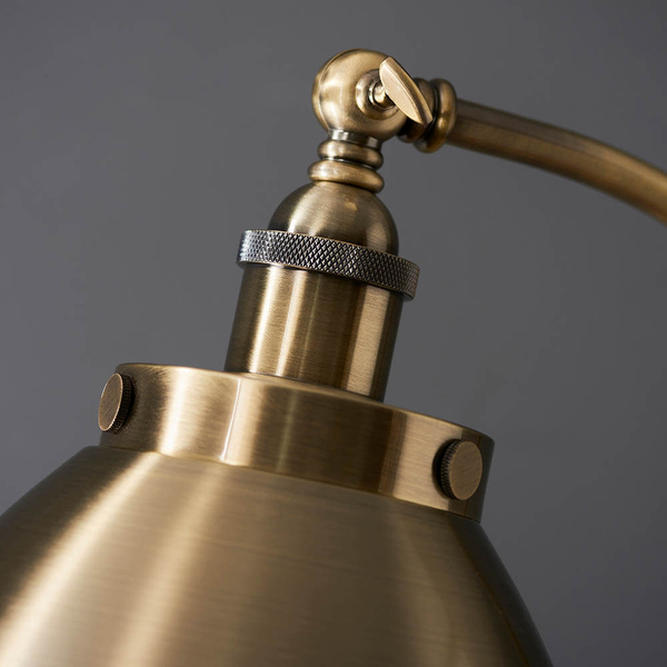 Podłogowa lampa do czytania Franklin 98748 regulowana mosiądz czarny