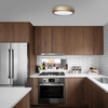 Złota lampa sufitowa Gea LED 36W CCT natynkowy plafon do pokoju