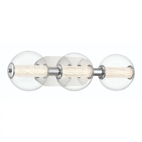 Ścienna lampa Atomo QN-ATOMO-3W-PC LED 13W 3000K IP44 bubble srebrny