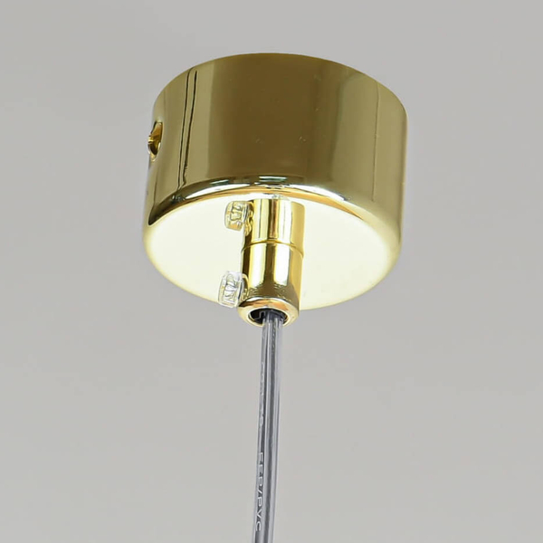 Wisząca lampa salonowa Lunga LP-894/1P GD nowoczesna tuba metalowy sopel złoty