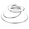 Modernistyczna lampa sufitowa NEMENIA DL106-67051 RL LED 36W 4000K chromowana