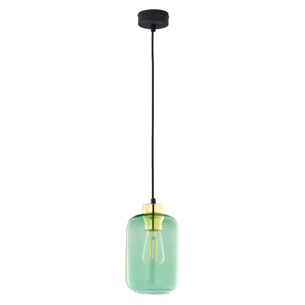 Industrialna lampa wisząca do salonu Marco 6696 TK Lighting szklana zielona