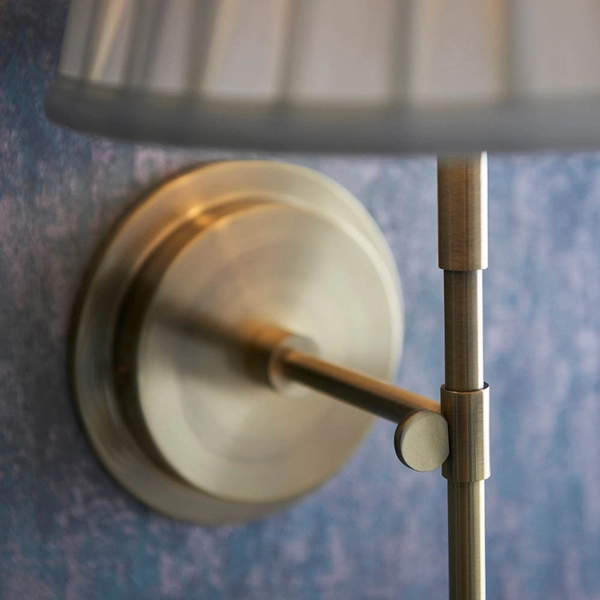 Sypialniana lampa ścienna Rennes & Carla 103346 kremowa mosiądz