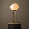 Lampka nocna do sypialni Shapes 2120055035 z wtyczką glamour mosiądz