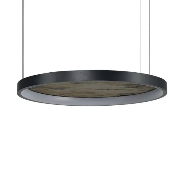 Wisząca lampa okrągła KRYPTON AZ6664 LED 40W CCT czarny brązowy