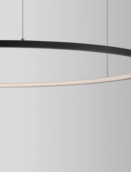 Metalowy żyrandol TOLUCA LE42782 do pokoju LED 58W 3000K czarny