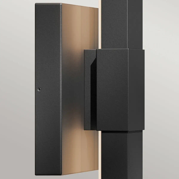 Ścienna zewnętrzna lampa Nocar KL-NOCAR-L-BK LED 39W 4000K IP44 czarna