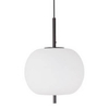 Kulista lampa wisząca MARC LE42718 szklana kula biała czarna