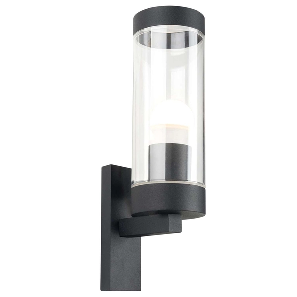 Elewacyjna LAMPA ścienna SPECTRA 312334 Polux metalowa OPRAWA zewnętrzny kinkiet IP44 czarna