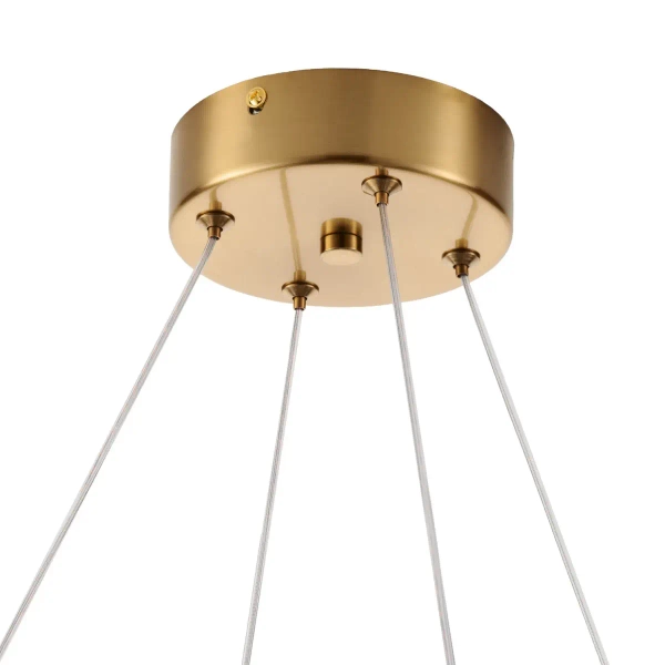 Żyrandol glamour CHIC ST-DL-2969 pierścień do salonu biały złoty