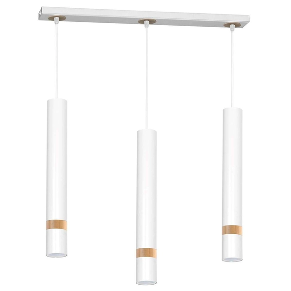 Wisząca LAMPA loftowa JOKER MLP6302 Milagro metalowa OPRAWA tuby ZWIS na listwie biały