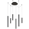 Lampa wisząca LORENZ 74403/06/30 Lucide metalowa tuby LED 24W 3000K czarny