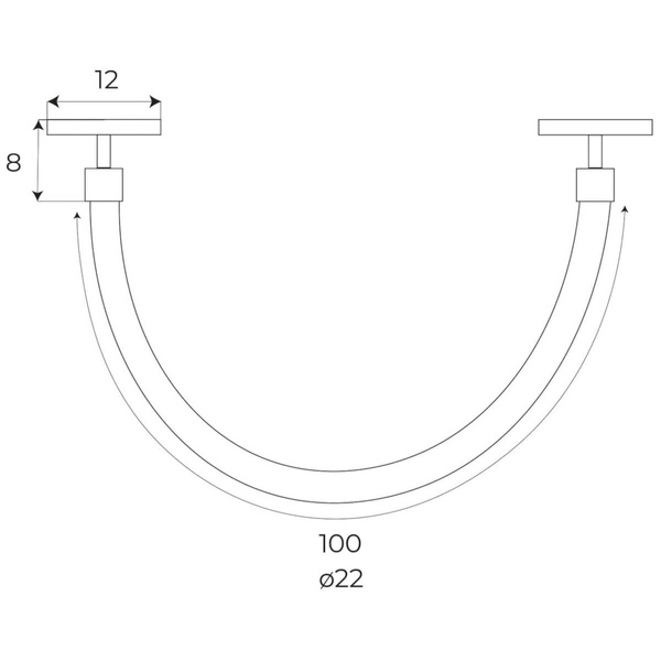 Lampa magnetyczna Magnetic M0035N Maxlight LED 15W 3000K wąż biała