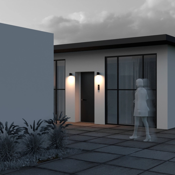 Kinkiet tuba Shim O303WL-L5GF3K Maytoni LED 5W 3000K elewacyjny IP65 grafit