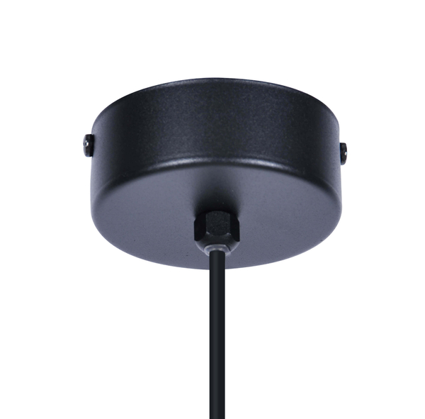 Lampa wisząca Savoy K-4921 szklana kula biała czarna