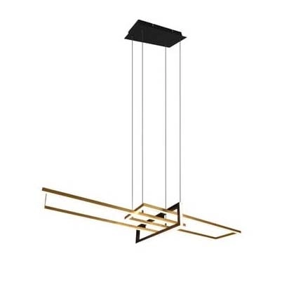 Wisząca lampa LED Salinas 320310308 zwis 34W 3000K złote ramki