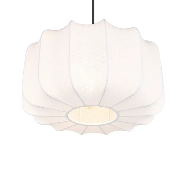 Salonowa lampa wisząca MADELINE R31971901 materiałowa czarny biały