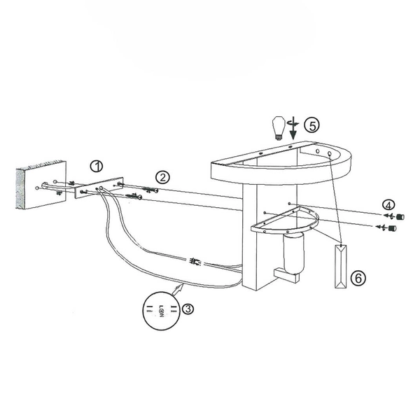 Kinkiet LAMPA ścienna VETRO LP-2910/1W Light Prestige szklana OPRAWA glamour chrom przezroczysta