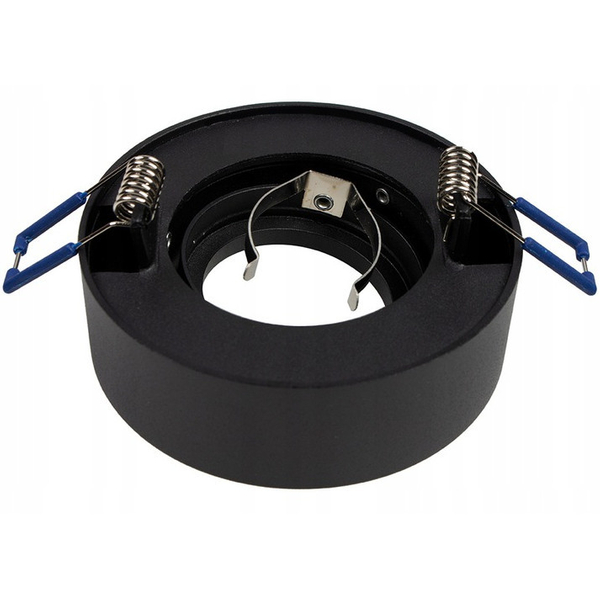 Wpust LAMPA sufitowa SLP8134 MDECO wpuszczana OPRAWA regulowana do zabudowy czarna