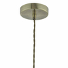 Lampa wisząca retro Curtis CUR0175 mosiądz przezroczysty