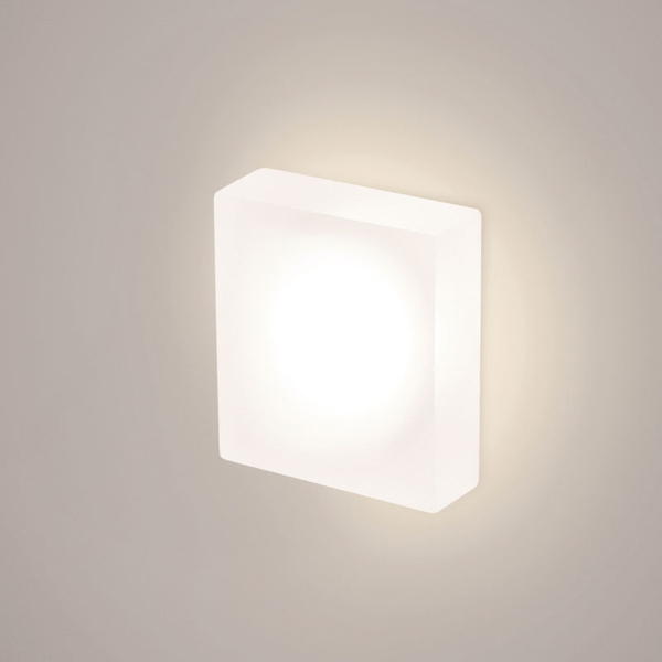 Schodowa lampa Lesel 008 L 100801209 Elkim LED 1W 4000K do holu wpuszczana IP44 biała