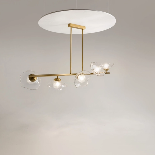 Nasufitowa lampa Miracle MOD207PL-05BS Maytoni kwiaty mosiądz przezroczysta