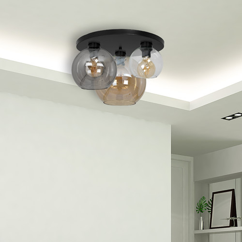 LAMPA sufitowa SOFIA MLP6589 Milagro loftowa OPRAWA szklane kule multikolor