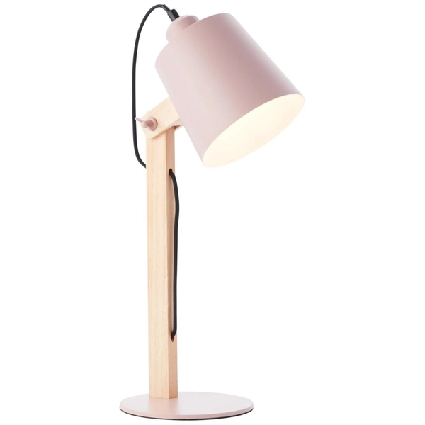 Lampka nocna regulowana Swivel 92716/17 drewniana różowa