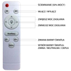 Plafon LAMPA okrągła LAYLA ML4221 Milagro sufitowa OPRAWA z kryształkami LED 26W 3000K – 6000K glamour pilot biała chrom