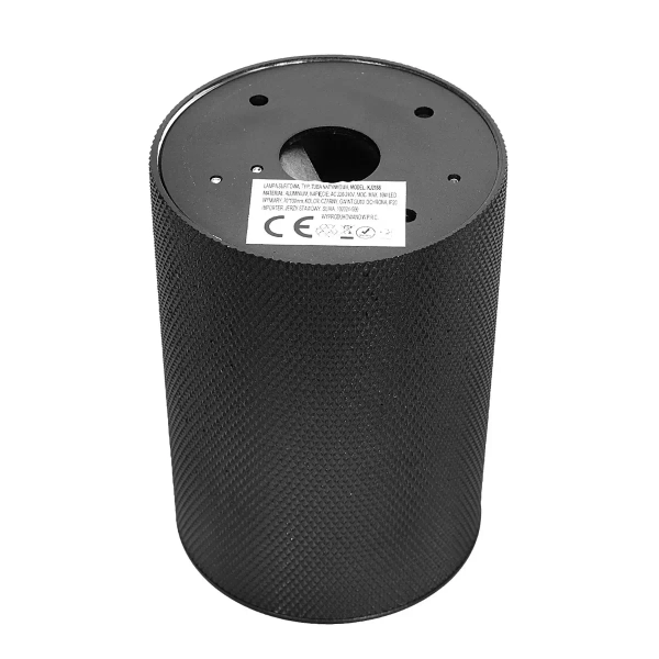 Lampa sufitowa tubka 1380 metalowa do kuchni czarna