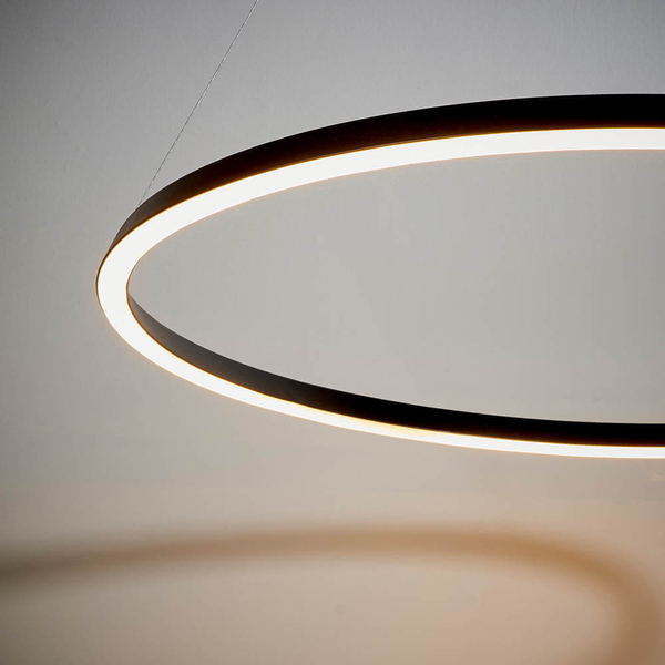 Wisząca lampa ring Staten 80628 LED 43,5W 3000K nad wyspę czarna