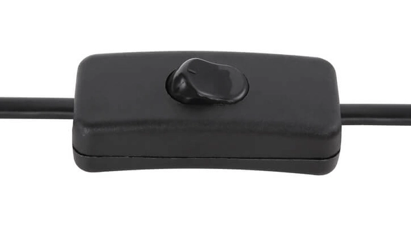 Stojąca lampa Riha 56135-4T stołowa czarna bursztynowa