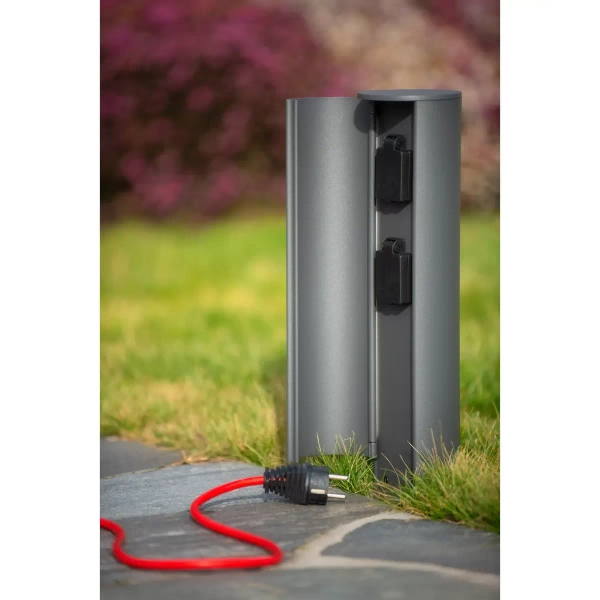 Słupek zasilający PowerPoint 27849/02/29 Lucide IP44 zewnętrzny antracyt