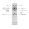 Kwadratowy plafon Smart 14451-18 LED 45W 2700-5000K do salonu czarny
