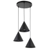 Lampa stożkowa wisząca CONO 10067 potrójna czarny