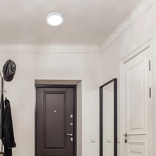 Natynkowa lampa okrągła Shaun 3171 LED 12W 4000K plafon do pokoju biały