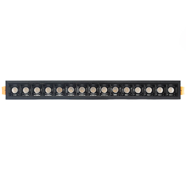 Podtynkowa lampa liniowa 589 Domeno LED 30W 4000K metalowa czarna