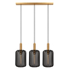 Sypialniana lampa wisząca Corina 03447/03/30 klosze siatka złota czarna