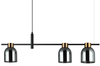 Metalowa wisząca lampa Servio PND-66892-3-BK-SG czarna