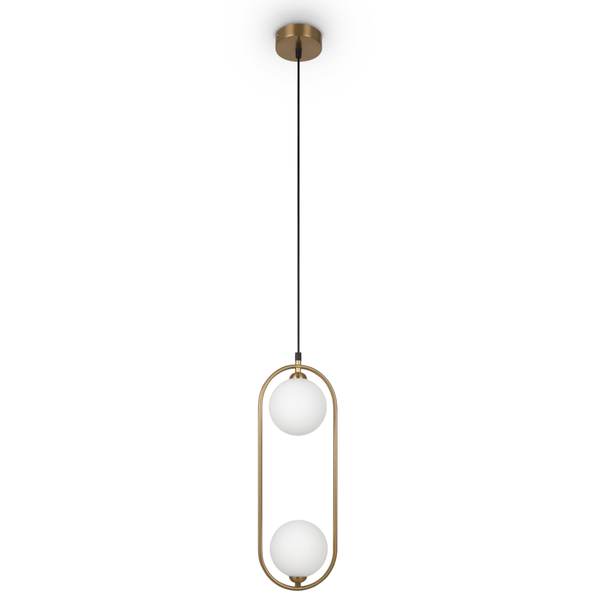 Lampa wisząca eliptyczna Ring MOD013PL-02BS1 zwis mosiądz