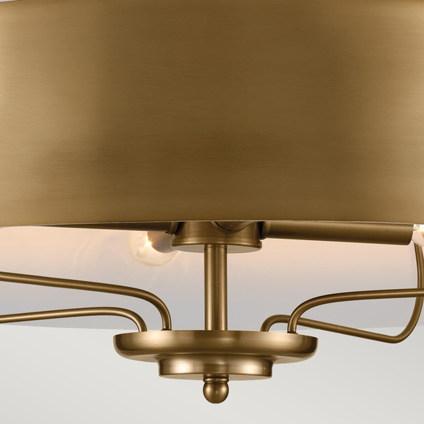 Owalna lampa wisząca Luella KL-LUELLA-4P-BNB Kichler metalowa mosiężna