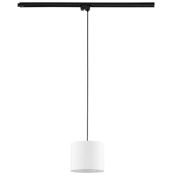Zwisająca lampa jednofazowa do szyn Tracer 10679 z abażurem biały