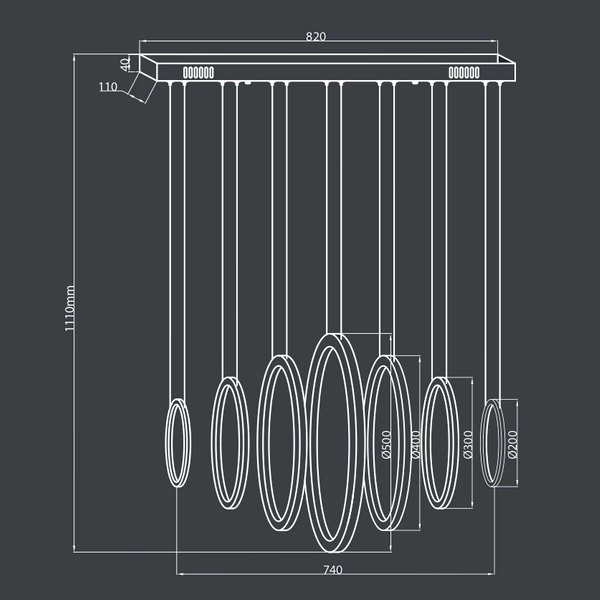 LAMPA wisząca VERTIGO ML335 Milagro dekoracyjna OPRAWA zwis LED 86W 4000K LISTWA sufitowa biała