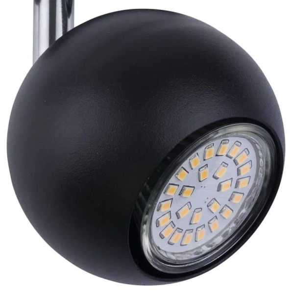 Regulowany szynowy reflektor 1080 Zumaline kulista czarna