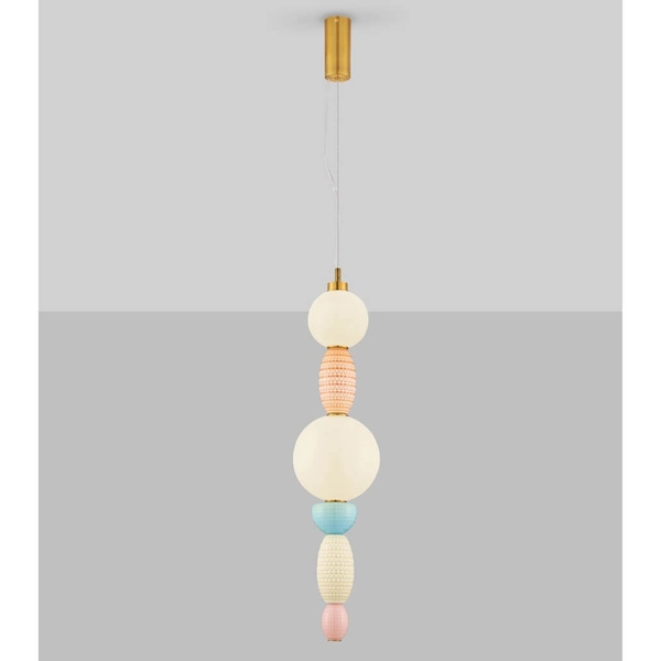 Lampa zwisająca do kuchni JOAQUIN LE44547 LED 23W 3000K balls multikolor